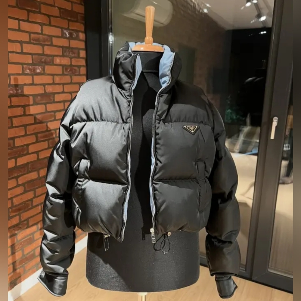 Prada Re-Nylon Cropped Down Jacket